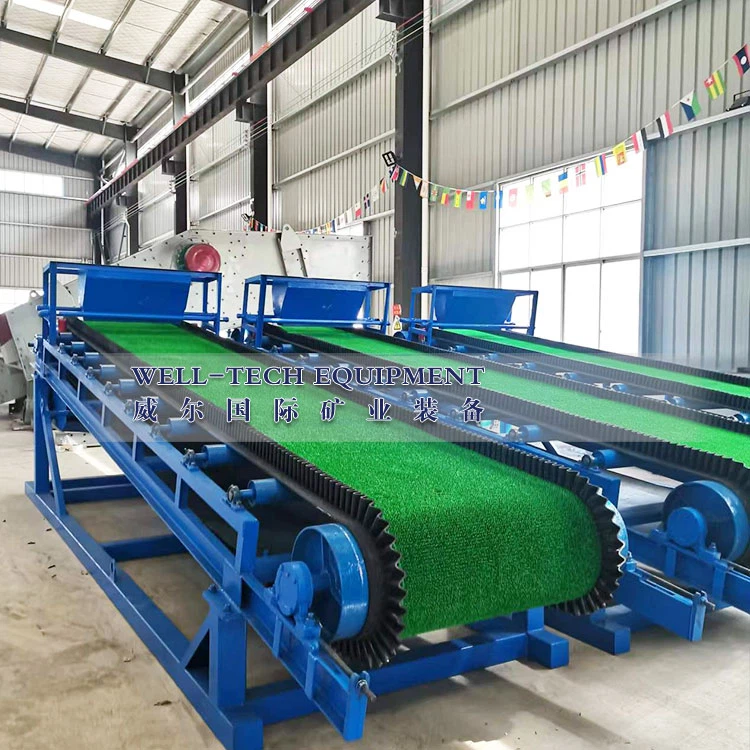 sluice box with belt convyor sluice box with belt convyor